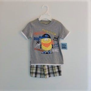 3T toddler boy short outfit